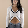 Beige crop sweater