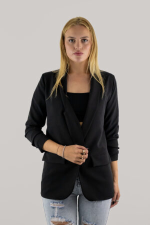 Black open blazer